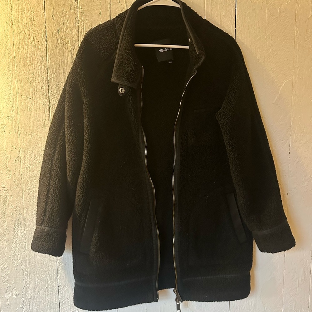 Madewell Black Fleece Jacket